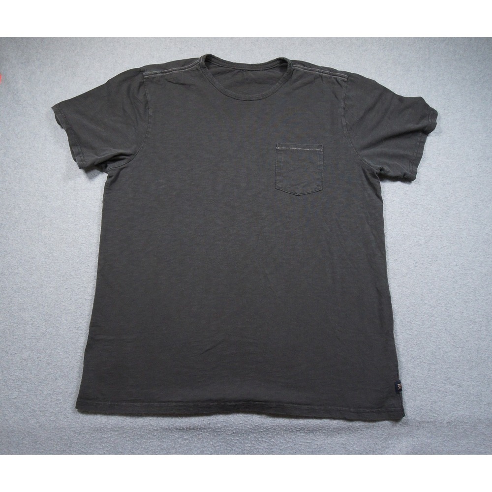 Roark Shirt Mens XL Gray Organic Cotton Pocket Tee Well Worn Midweight